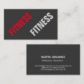 Carte De Visite Unique Spécial Gris Rouge Unique (Devant / Derrière)