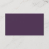 Carte De Visite Unique Style Acai Violet Pourpre Zigzag (Dos)