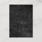 Carte De Visite Unique tendance gris vertical gris énorme monogram (Dos)