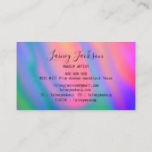 Carte De Visite Unique tendance Rose bleu vert vert vert abstrait  (Dos)