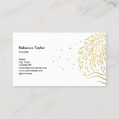 Carte De Visite unique thérapeute vie coach willow arbre de vie (Dos)