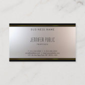 Carte De Visite Unique Unique Moderne Et Attrayant Glam Plain (Dos)