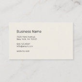 CARTE DE VISITE UNISEX (PHOTO) - (Dos)