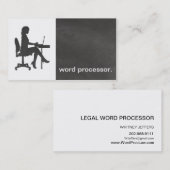 Carte De Visite Unité de traitement de texte juridique de (Devant / Derrière)