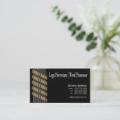 Carte De Visite Unité de traitement filetée de secrétaire (Debout devant)