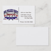 Carte De Visite Unité K9 personnalisée fière (Devant / Derrière)