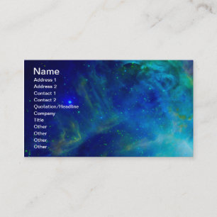 Carte De Visite Univers cosmique de l'espace de galaxie de