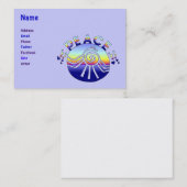Carte De Visite Univers de paix (Devant / Derrière)