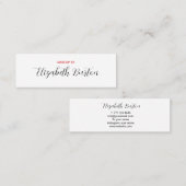 Carte de visite universel (Devant / Derrière)