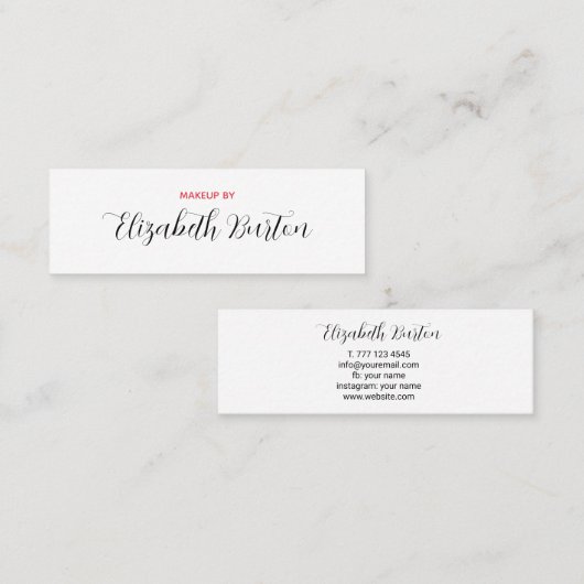 Carte de visite universel (Devant / Derrière)