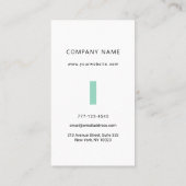 Carte de visite universel avec fleur botanique. (Dos)