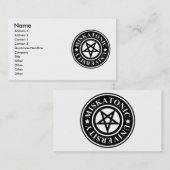 CARTE DE VISITE UNIVERSITÉ DE MISKATONIC (Devant / Derrière)