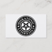 CARTE DE VISITE UNIVERSITÉ DE MISKATONIC (Dos)