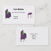 Carte De Visite Upholerie et conception (Devant / Derrière)