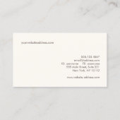 Carte De Visite Upholsterer de meubles (Dos)