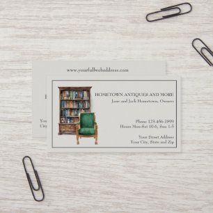 Carte de visite Upholsterer revendeur de magasin d