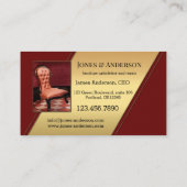 Carte De Visite Upholstery de meubles de portefeuille photos perso (Dos)