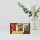 Carte De Visite Upholstery de meubles de portefeuille photos perso (Debout devant)
