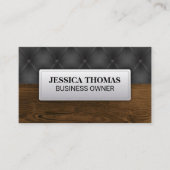 Carte De Visite Upholstery noir | Bois (Devant)