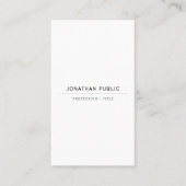 Carte De Visite Upload Your Logo Modern Elegant Template QR Code (Devant)