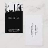 Carte De Visite Uptown Downtown Skyline (Devant / Derrière)