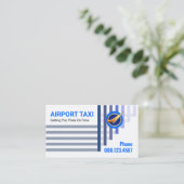 Carte De Visite Upwards Airlift Plane Flying Airport (Debout devant)