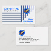 Carte De Visite Upwards Airlift Plane Flying Airport (Devant / Derrière)