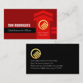 Carte De Visite Upwards Successful Arrowhead Executive (Devant / Derrière)