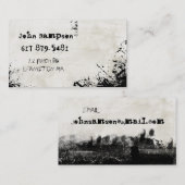 carte de visite urbain abstrait de graffiti (Devant / Derrière)