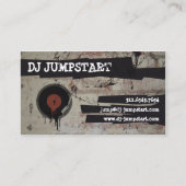 Carte de visite urbain du DJ de Tourne-disque de (Devant)