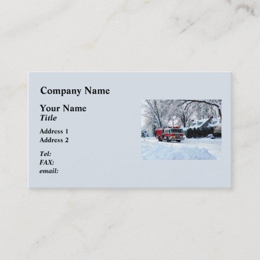 Carte De Visite Urgence hivernale (Devant)