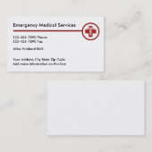 Carte De Visite Urgence Médicale (Devant / Derrière)