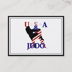 Carte De Visite USA Patriotique Martial Arts JUDO