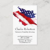 Carte De Visite *~* USA We The People Aquarelle Drapeau américain (Dos)
