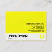 Carte De Visite Usine couleur - Jaune (FFFF00) (Dos)