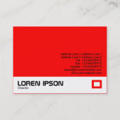 Carte De Visite Usine de couleur - rouge (FF0000) (Dos)