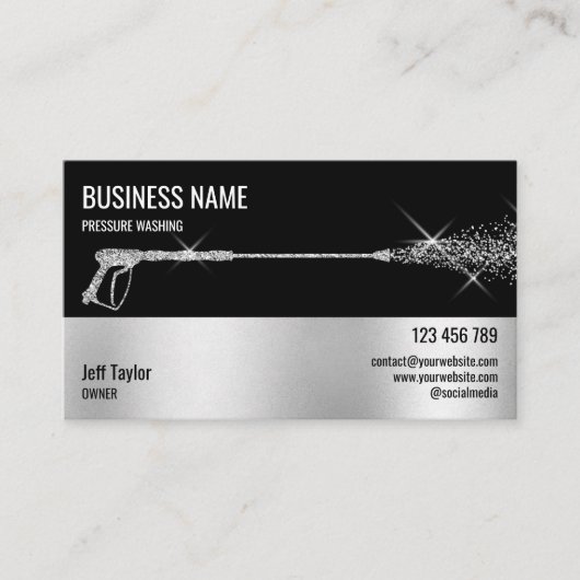 Carte De Visite Usine de lavage à pression professionnelle (Devant)