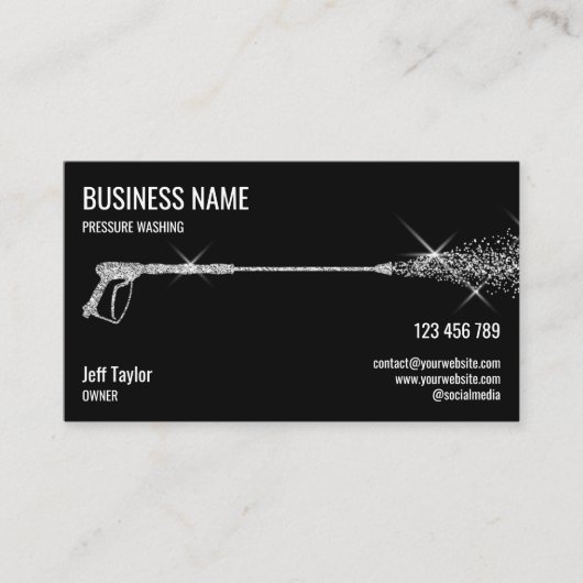 Carte De Visite Usine de lavage à pression professionnelle (Devant)