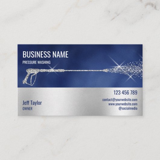 Carte De Visite Usine de lavage à pression professionnelle (Devant)