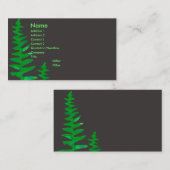 Carte De Visite Usine professionnelle de maison d'aquarelle de (Devant / Derrière)