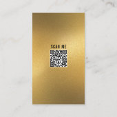 Carte De Visite Ustensile de cuisson QR Code Parties scintillant o (Dos)