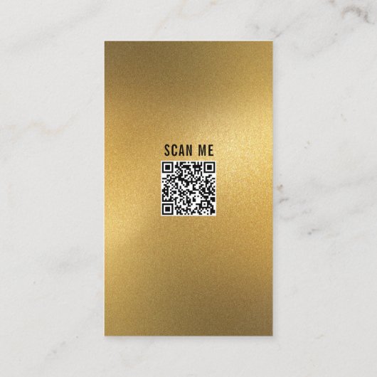 Carte De Visite Ustensile de cuisson QR Code Parties scintillant o (Dos)