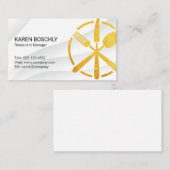 Carte De Visite ustensiles (Devant / Derrière)