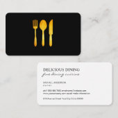 Carte De Visite Ustensiles alimentaires (Devant / Derrière)