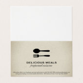 Carte De Visite Ustensiles alimentaires (Extérieur déplié)