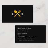 Carte De Visite Ustensiles alimentaires (Devant / Derrière)