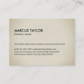 Carte De Visite Ustensiles alimentaires (Dos)