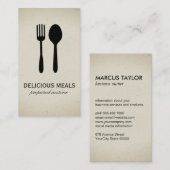 Carte De Visite Ustensiles alimentaires (Devant / Derrière)