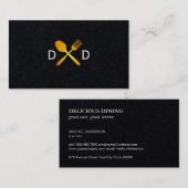 Carte De Visite Ustensiles alimentaires (Devant / Derrière)