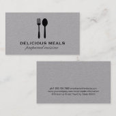 Carte De Visite Ustensiles alimentaires (Devant / Derrière)
